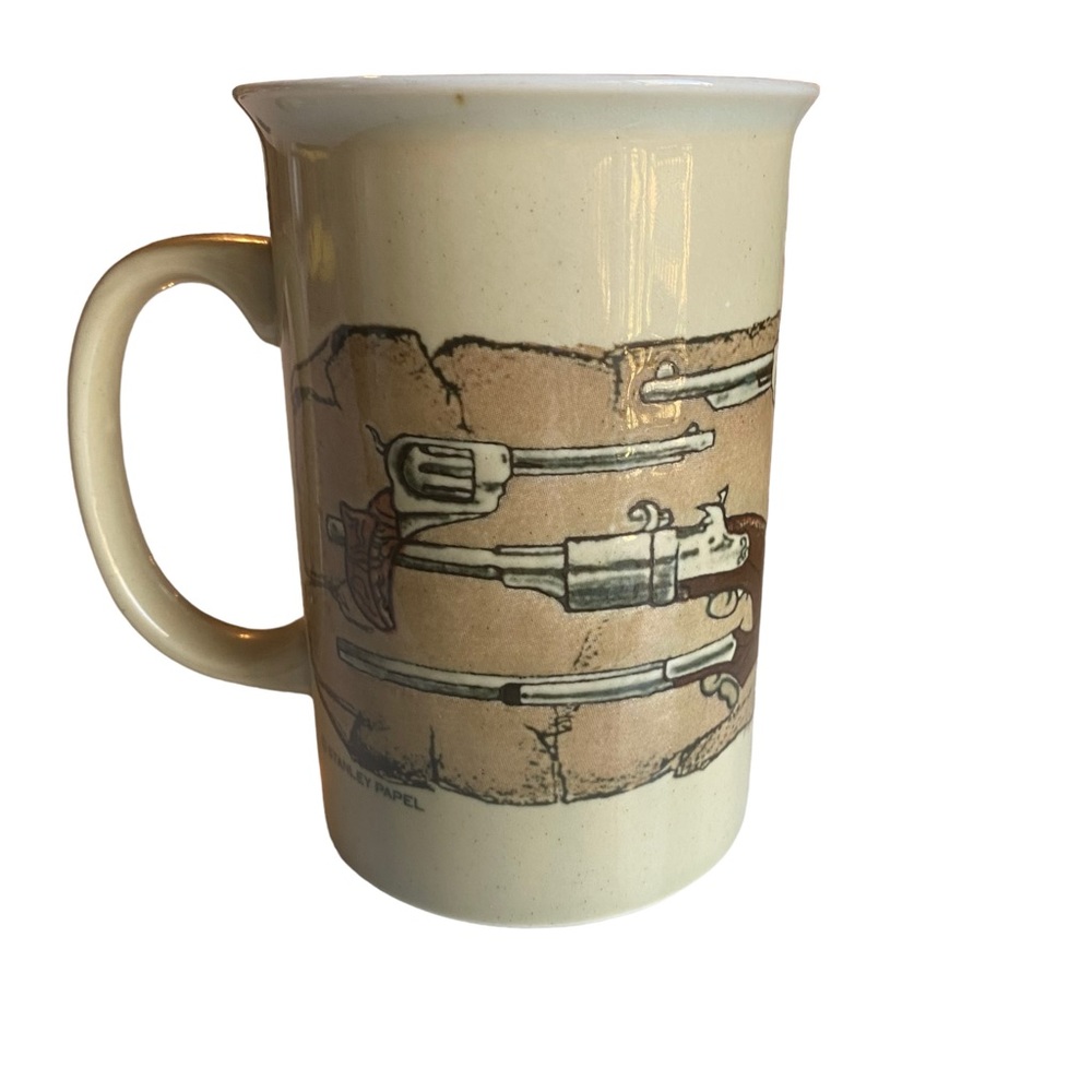 Vintage Stanley Papel guns mug made in Japan